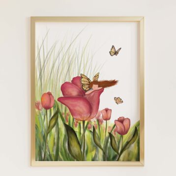 Ilustração "A fada das Tulipas"